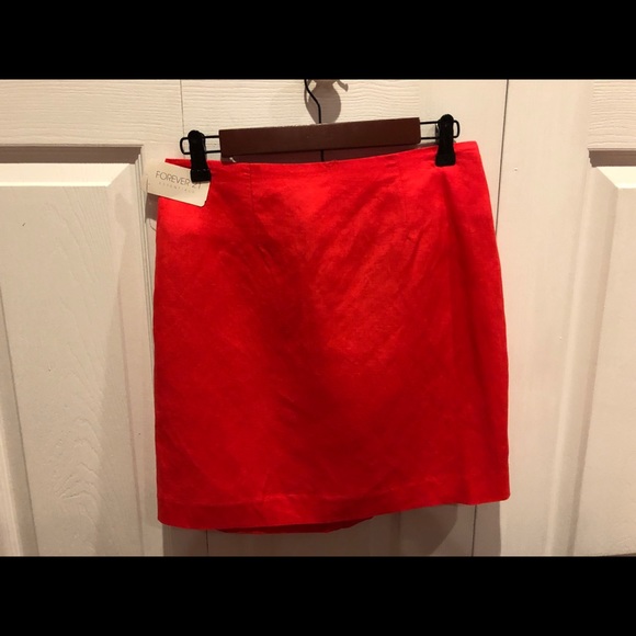 Forever 21 NWT linen/rayon skirt & EUC Scarf - Picture 2 of 6